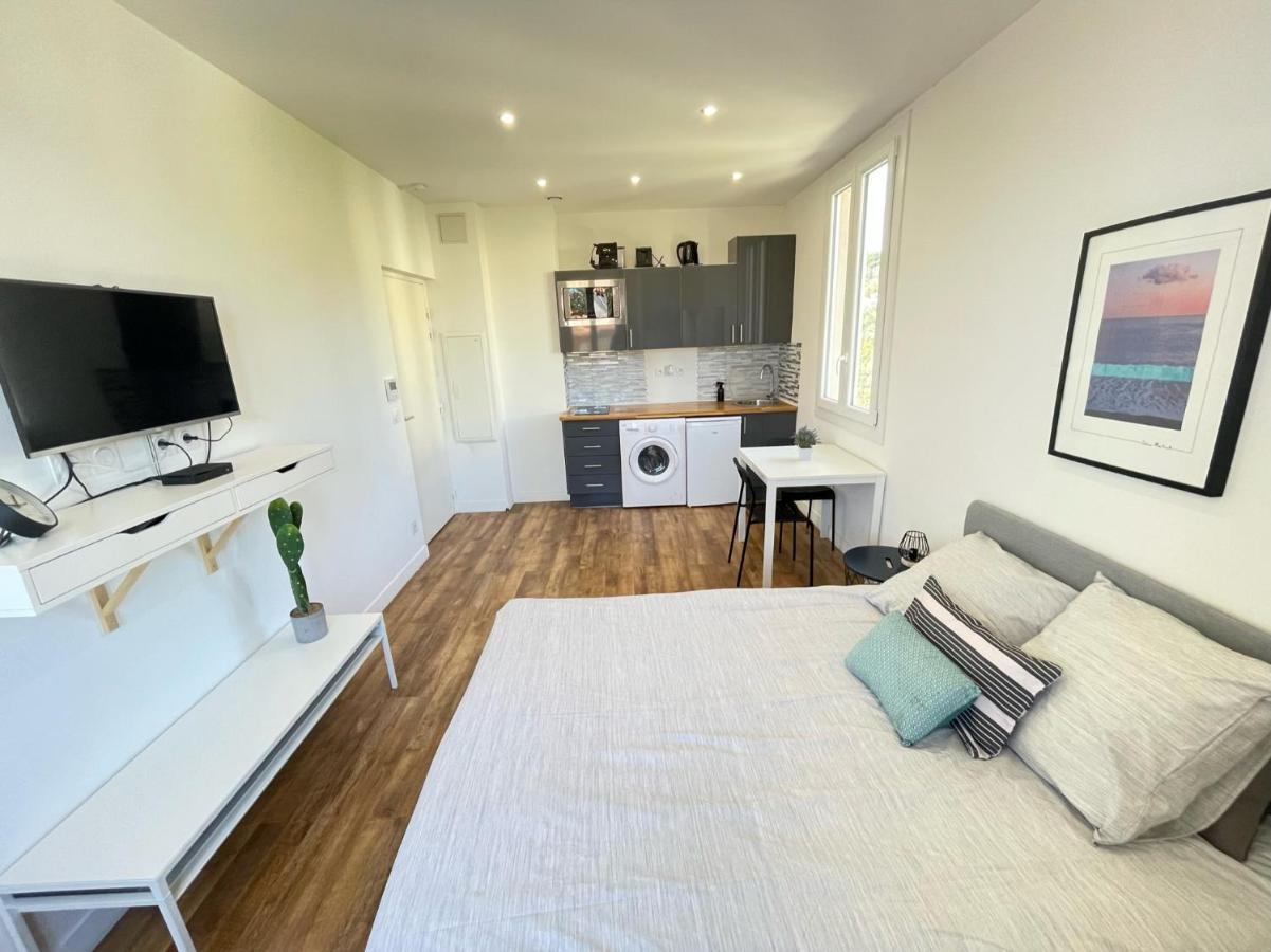 Nice Renting - Cambrai02 - Studio Beach Sea View - Ac - Promenade Des Anglais Eksteriør billede