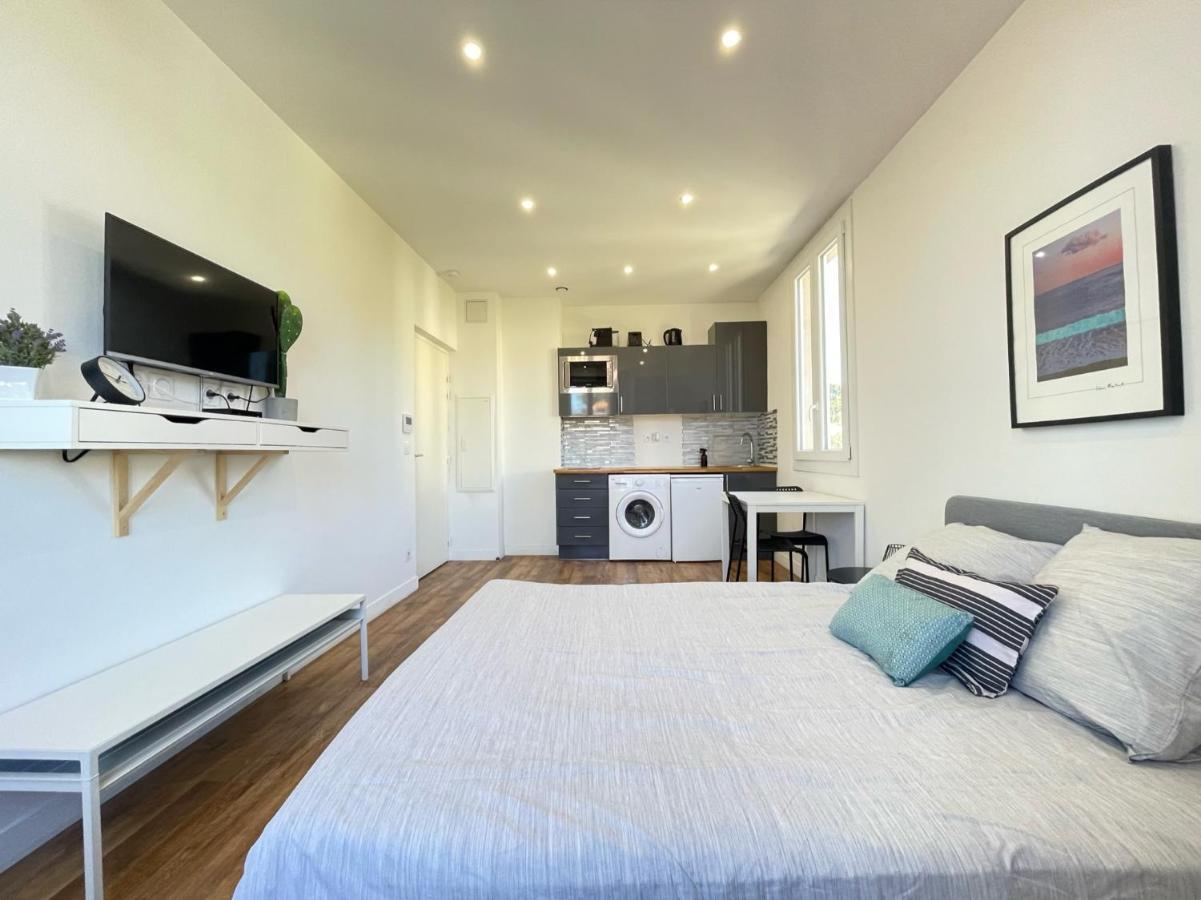 Nice Renting - Cambrai02 - Studio Beach Sea View - Ac - Promenade Des Anglais Eksteriør billede