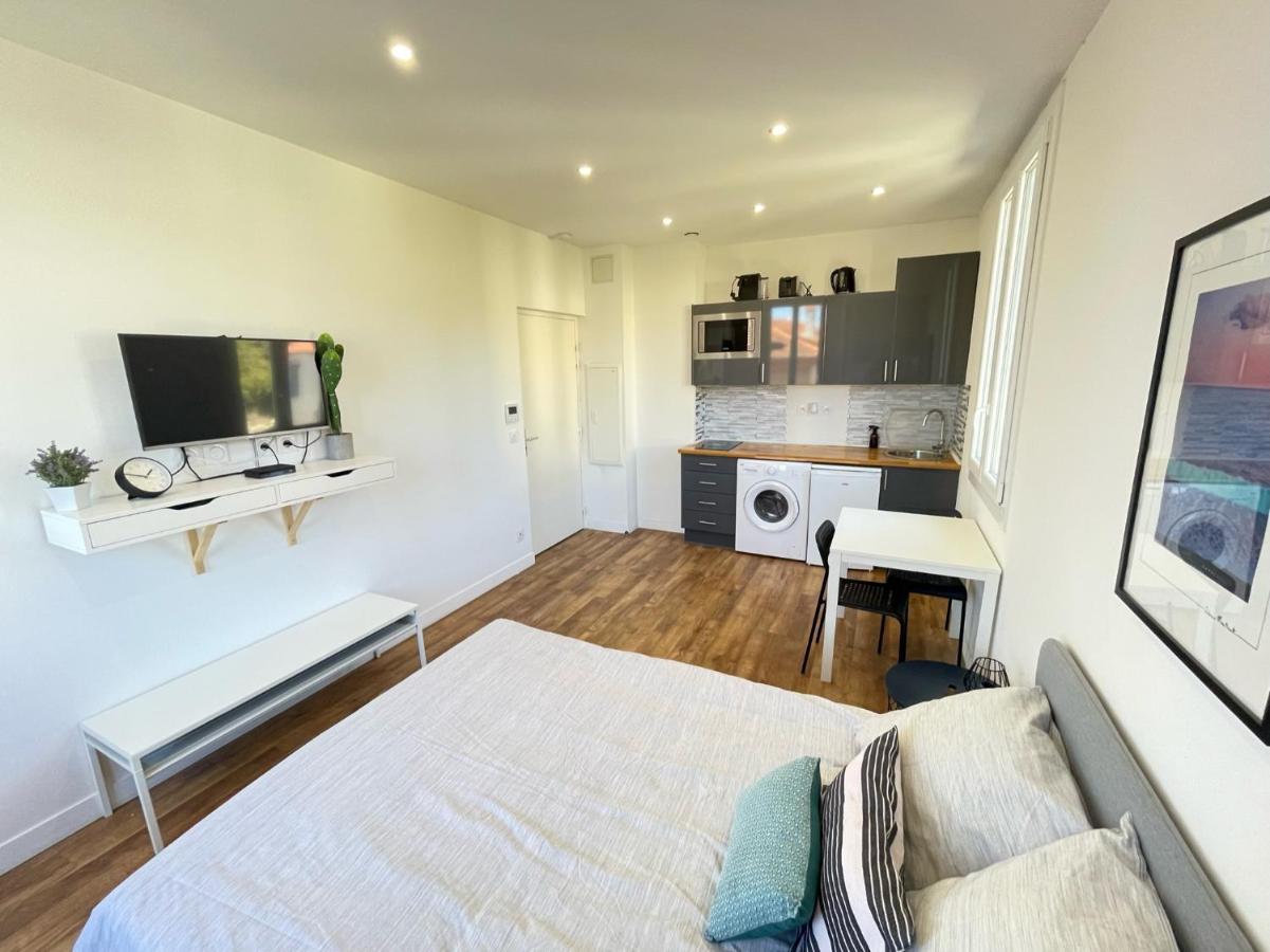 Nice Renting - Cambrai02 - Studio Beach Sea View - Ac - Promenade Des Anglais Eksteriør billede